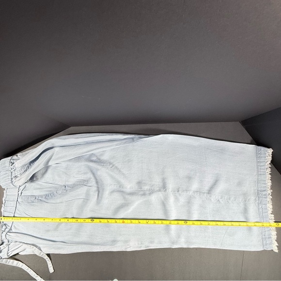 Zac & Rachel Sky Blue Cropped Raw Hem Jeans - Picture 4 of 6